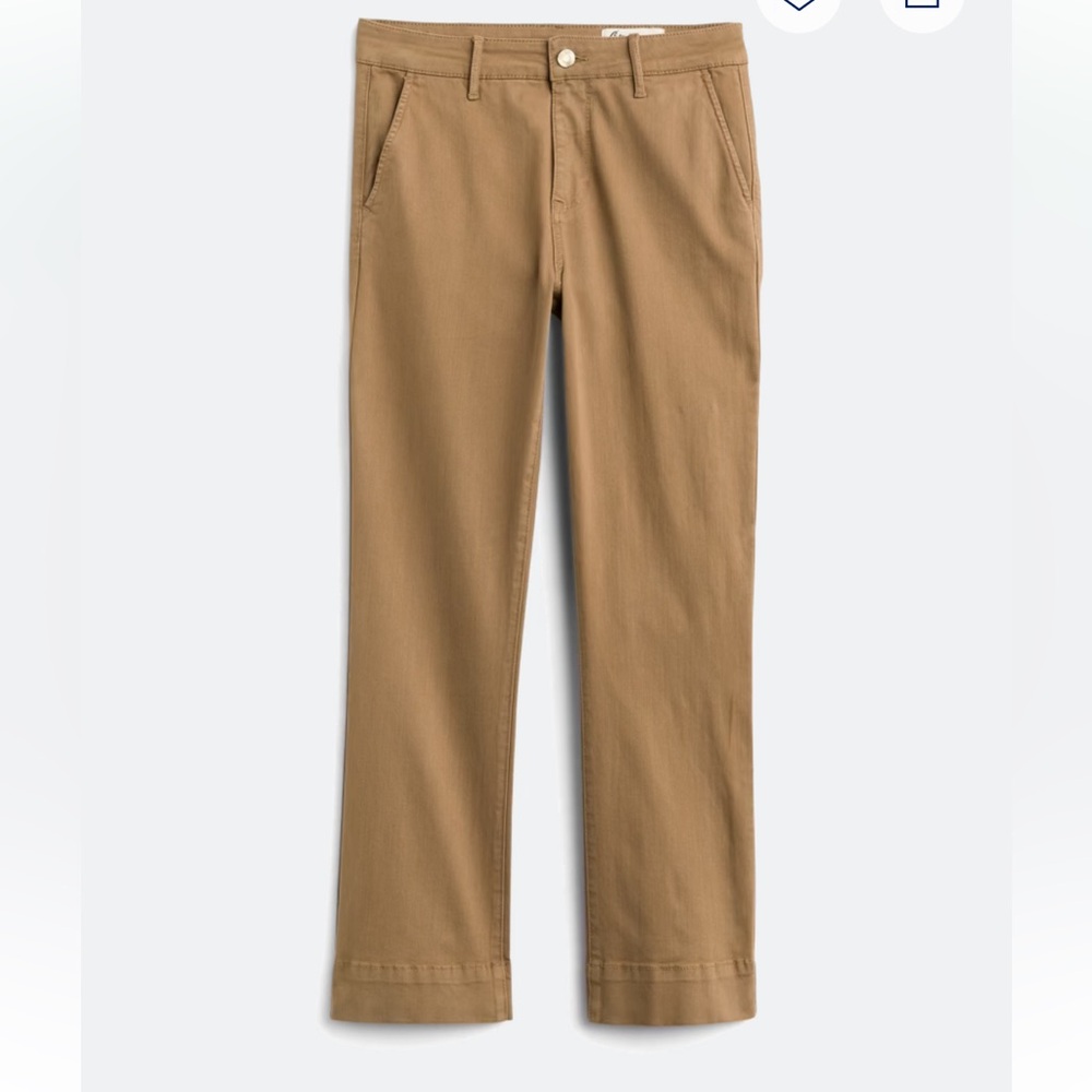 Stylish Tan Bootcut Cropped Pants for Women